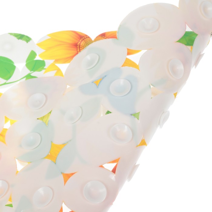 Коврик для ванны "Подсолнухи" 69х35,5 см,