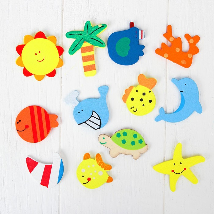 Набор магнитов "Море", 12 шт.