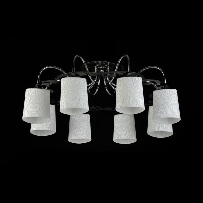 Люстра Melvil 8x40Вт E14 коричневый, хром 75x75x31,5см