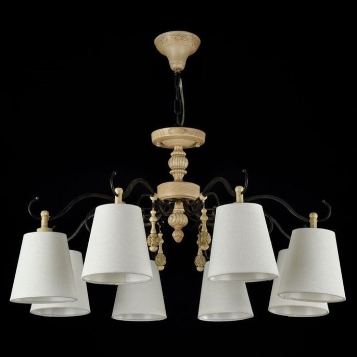 Люстра Cipresso 8x40Вт E14 дуб, антик 77x77x83см