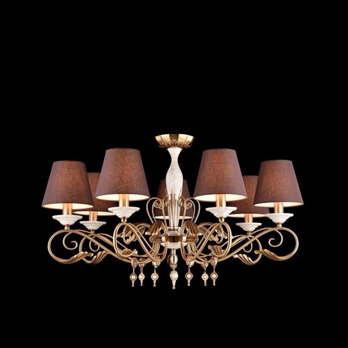 Люстра Francesco 7x40Вт E14 бронза 81x81x105см