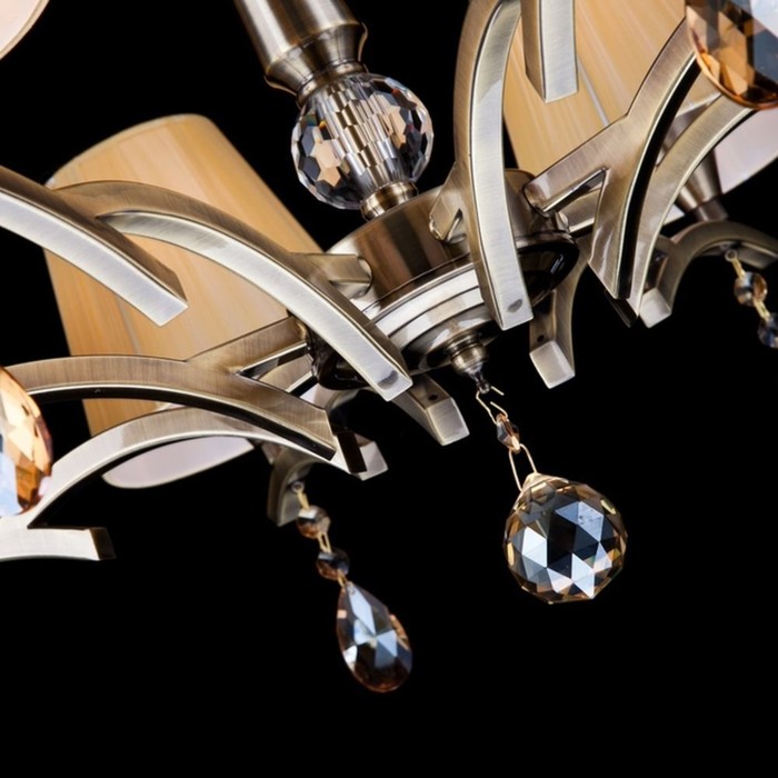 Люстра Arte 8x40Вт E14 бронза 70x70x98,5см