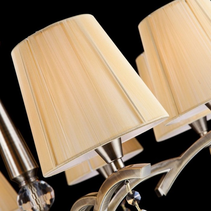 Люстра Arte 8x40Вт E14 бронза 70x70x98,5см