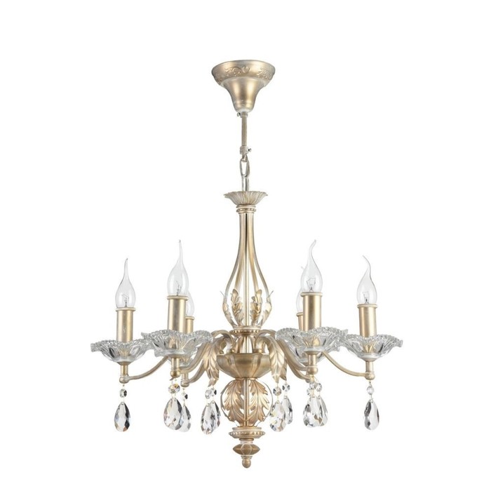 Люстра Margo 6x60Вт E14 золото 53x53x47см