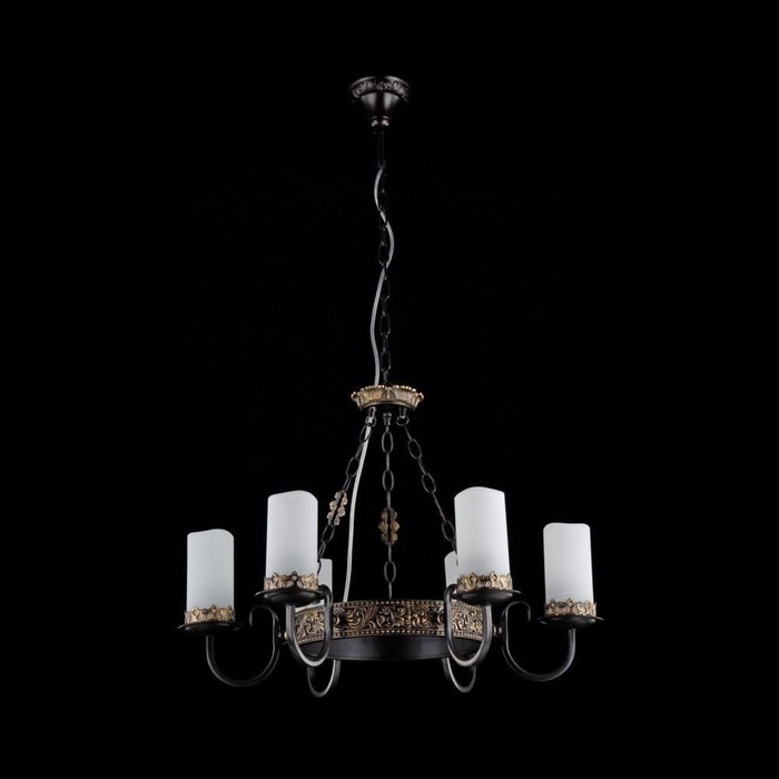 Люстра Palazzo 6x60Вт E14 кофейный 63x63x73см