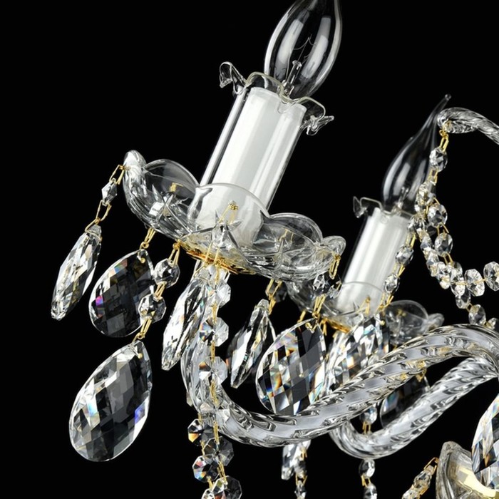 Люстра Lira 5x60Вт E14 золото 67x67x93см