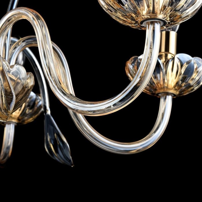 Люстра Luciano 6x40Вт E14 янтарный 69x69x47,1см