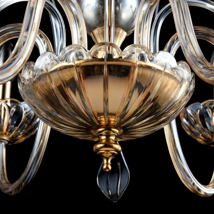 Люстра Luciano 6x40Вт E14 янтарный 69x69x47,1см