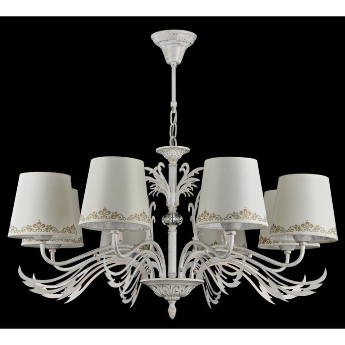 Люстра Agas 8x60Вт E14 белый 77x79см