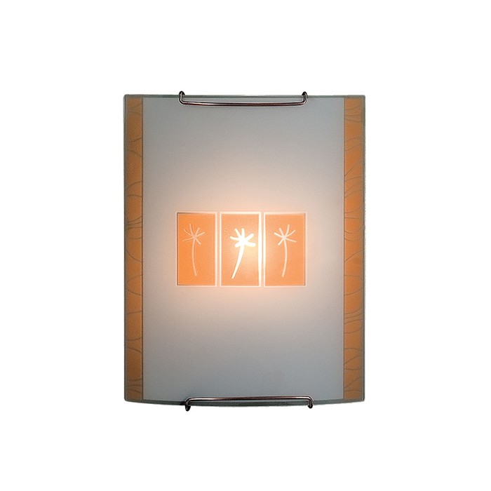 Бра "Ива" 1x100Вт E27 белый, оранжевый 22x10x26см