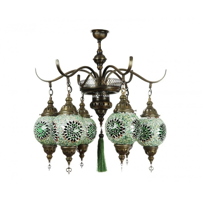Люстра "Марокко" 6x40Вт E14 бронза 70x70x80см