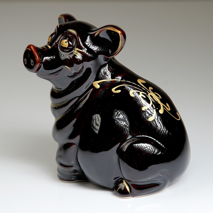 Аромалампа "Хрюн темный" роспись