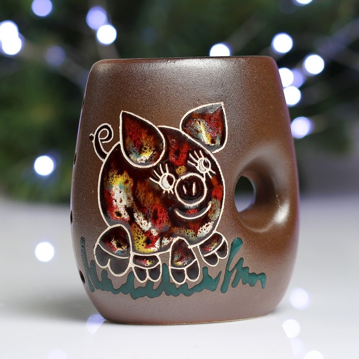 Аромалампа "Свинка" плоская МИКС