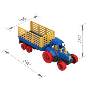 Трактор с прицепом от Сима-ленд