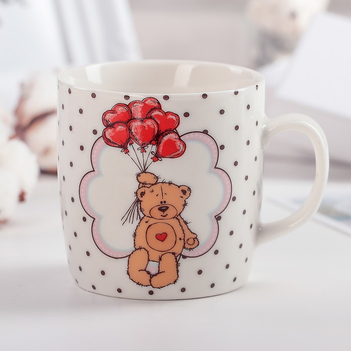 Кружка 170 мл "Мишка с шариками"