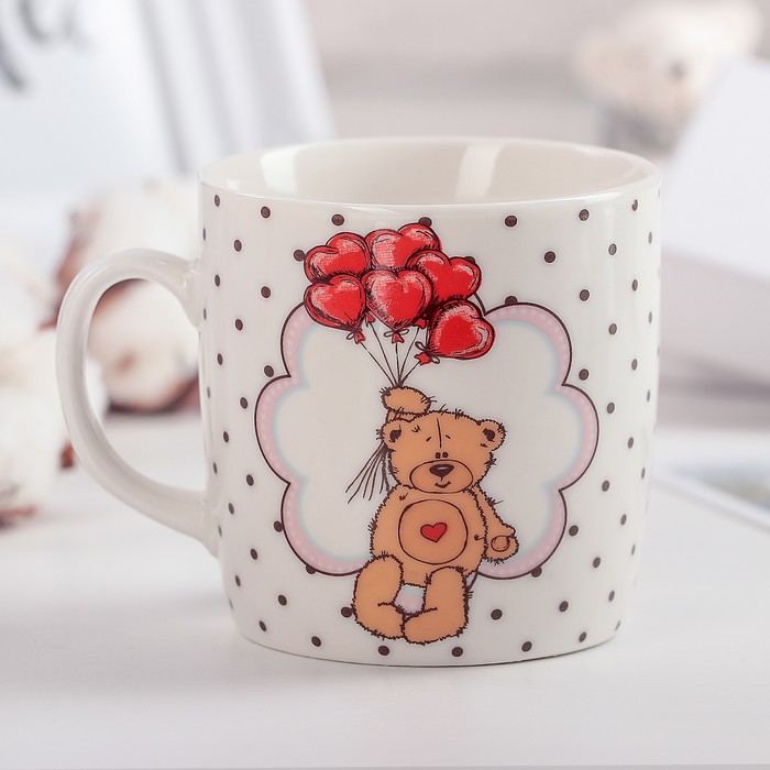 Кружка 170 мл "Мишка с шариками"
