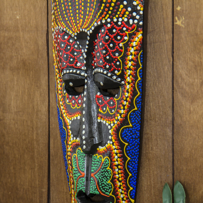 Маска дерево "Абориген ящерица" 3х12х50 см