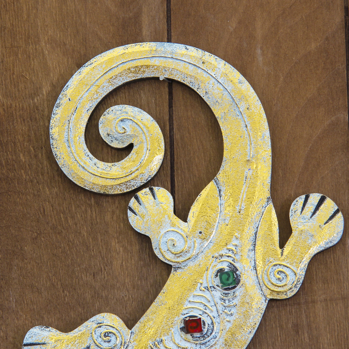 Панно мдф "Светлый геккон" 25х14х0,5 см