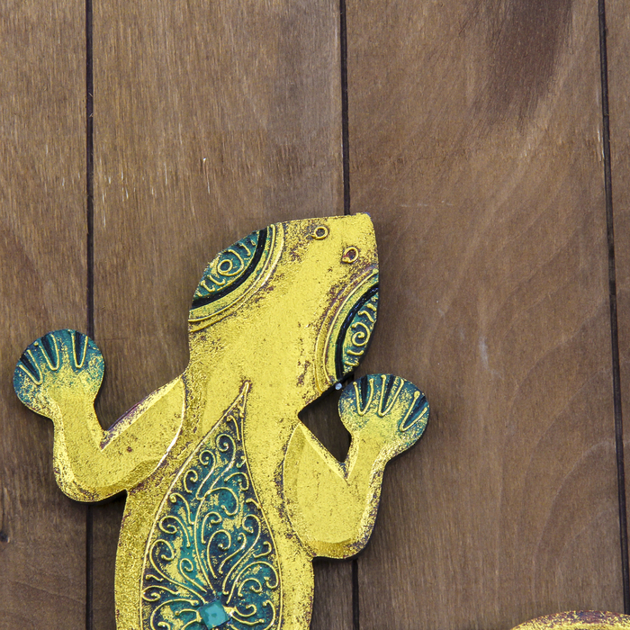 Панно мдф "Геккон оранжевый" 30х22х0,5 см