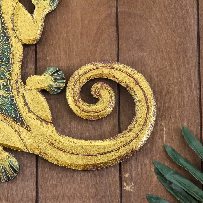 Панно мдф "Геккон оранжевый" 30х22х0,5 см