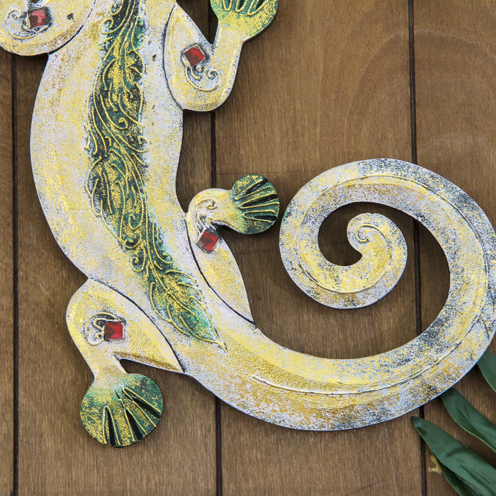 Панно мдф "Геккон розовый" 30х22х0,5 см