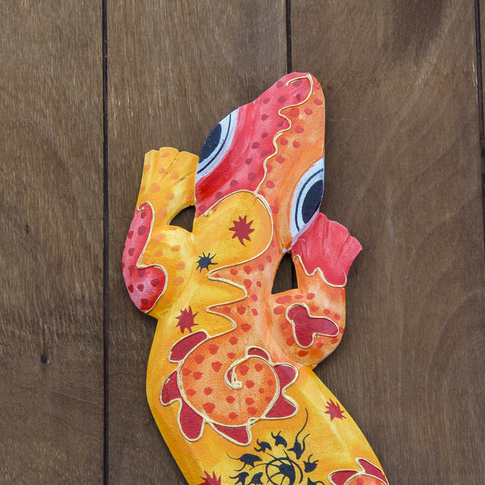 Панно настенное "Геккон огонь" 11х1,1х50 см