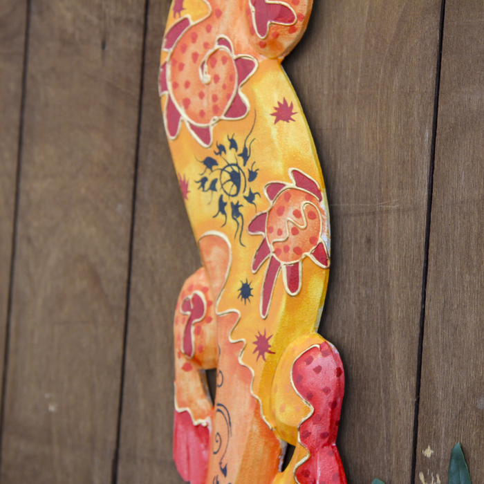 Панно настенное "Геккон огонь" 11х1,1х50 см