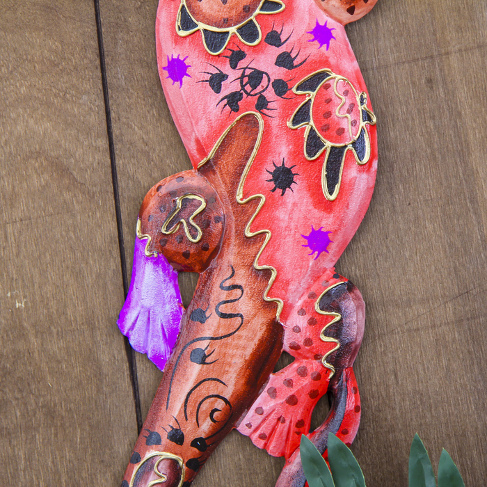 Панно настенное "Геккон закат" 11х1,1х50 см