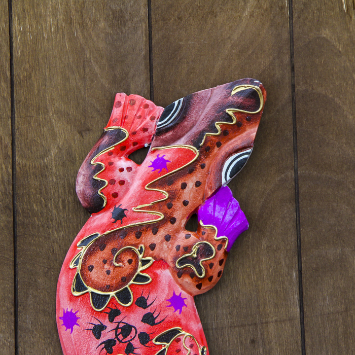 Панно настенное "Геккон закат" 11х1,1х50 см