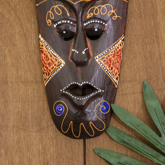 Маска дерево "Цветы" 30х11х2 см