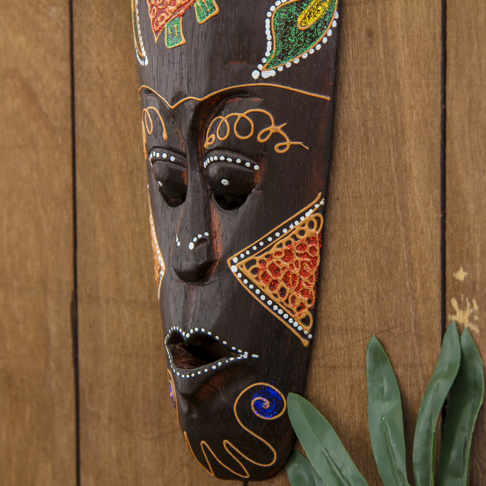 Маска дерево "Цветы" 30х11х2 см