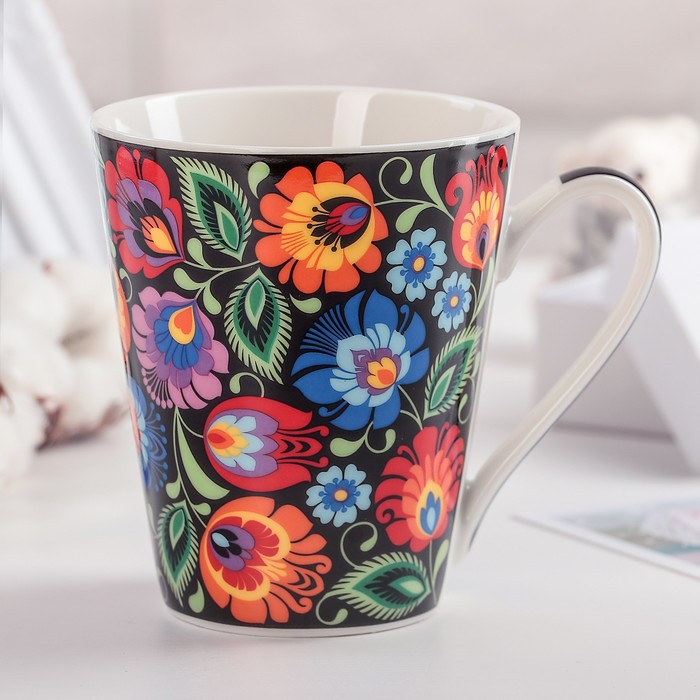 Кружка 310 мл "Цветочная клумба"