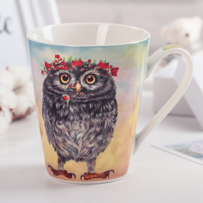 Кружка 310 мл "Сова на свидании"