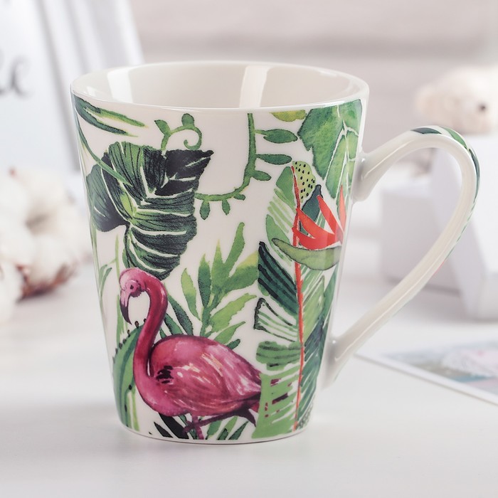 Кружка 310 мл "Розовый фламинго"