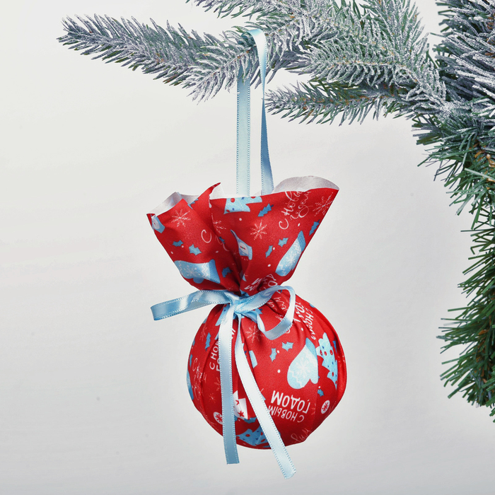 Ёлочный шар "Пусть зима будет тёплой!", 8 см