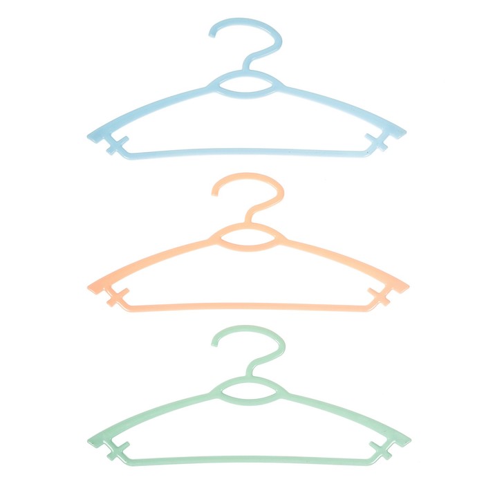 Вешалка-плечики "Мотив" 42,5х18х1 см, цвет МИКС