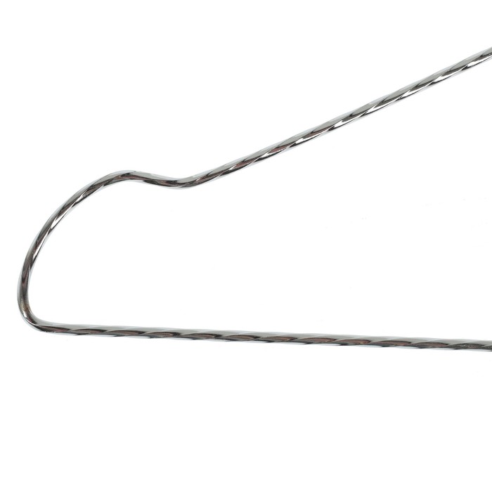 Вешалка металлическая 40,5х20х0,2 см, перекрученная, цена за шт