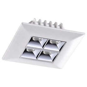 

Встраиваемый светильник 10Вт LED 220V белый, хром Н35 Ø80x80мм