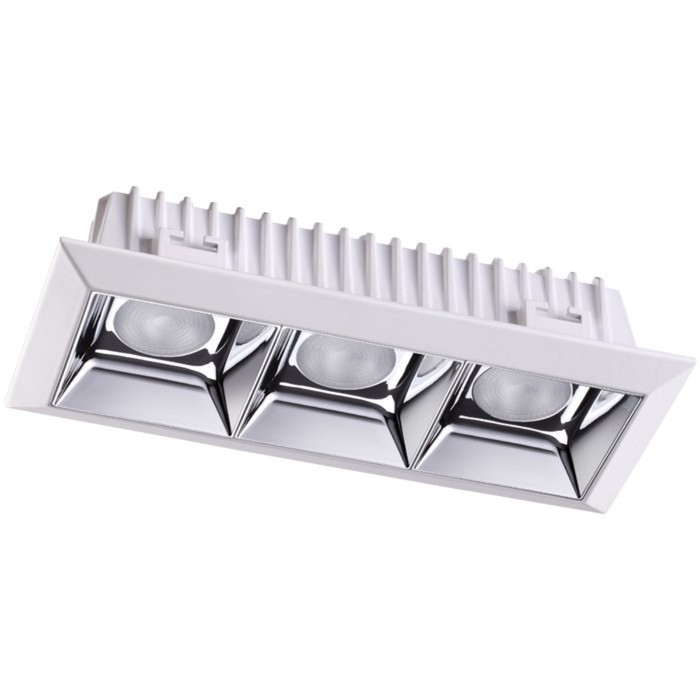 Встраиваемый светильник светодиодный Novotech, 21 Вт, 220 В, 90x215 мм, d=90 мм,