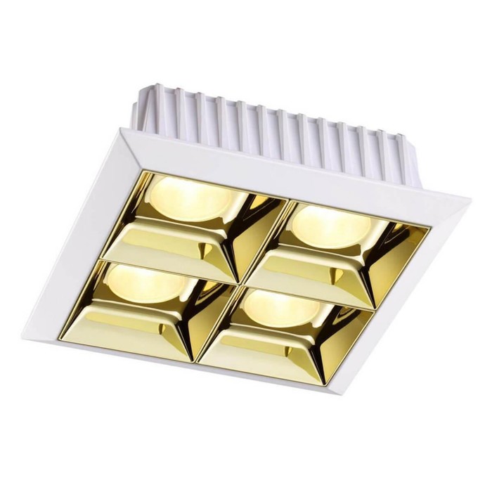 Встраиваемый светильник светодиодный Novotech, 28 Вт, 220 В, 150x150 мм, d=50 мм,