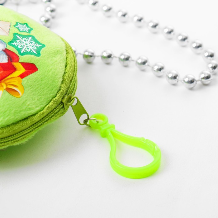 Мягкая игрушка-кошелёк "С Новым счастьем!", 9 х 9 см