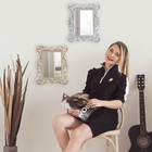 Зеркало настенное «Стиль», зеркальная поверхность 11 × 16, цвет серебряный Зеркало настенное «Стиль», зеркальная поверхность 11 × 16, цвет серебряный