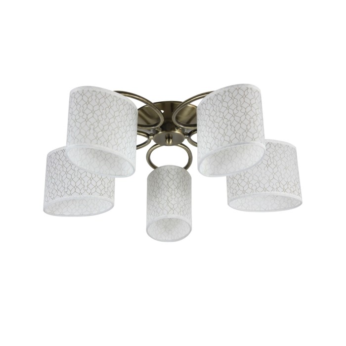 Люстра "Марта" 5х60Вт Е27 бронза 54x54x18см