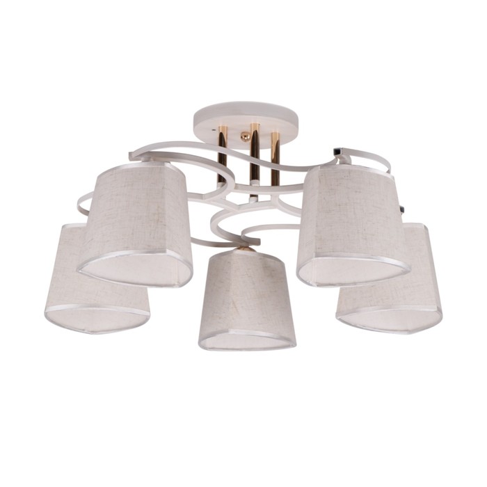 Люстра "Селеста" 5х60Вт Е27 белый 57x57x26см