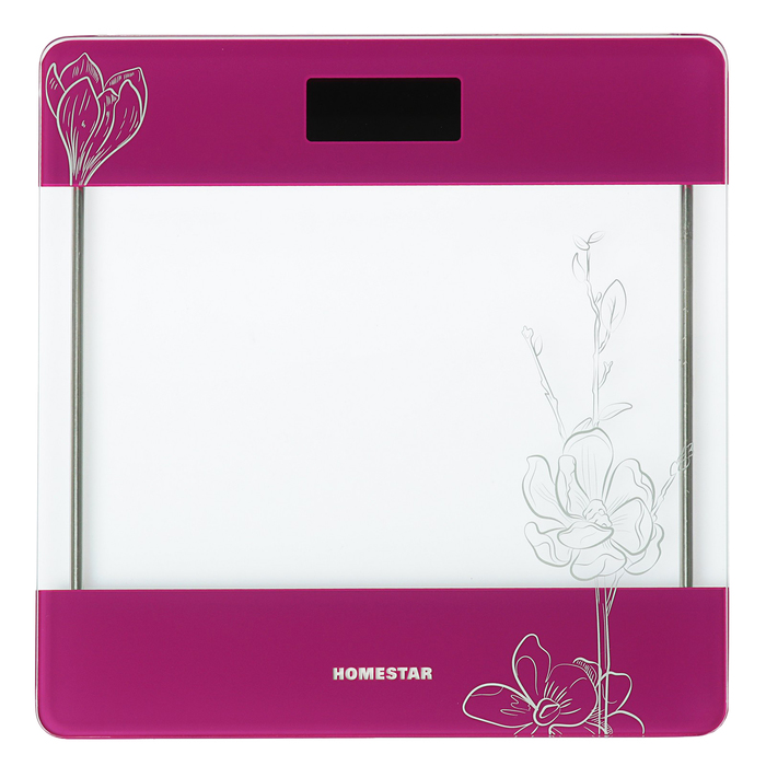 Весы напольные HOMESTAR HS-6002A, электронные, до 180 кг, фиолетовые