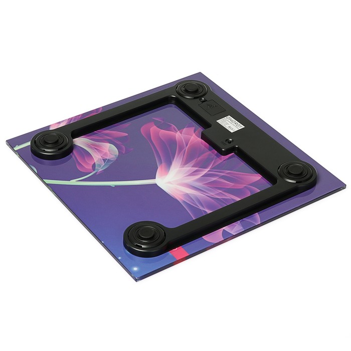 Весы напольные ENERGY EN-419G, электронные, до 180 кг, "цветы"