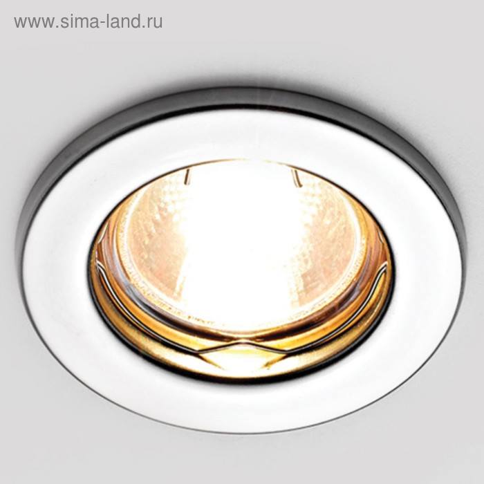 Светильник Ambrella light встраиваемый, MR16, GU5.3, цвет хром, d=55 мм