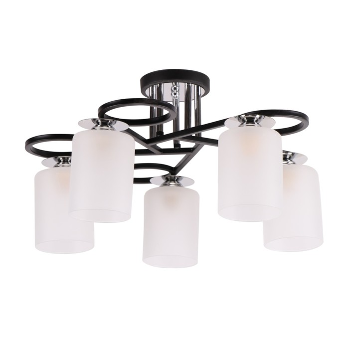 Люстра "Татьяна" 5х60Вт Е27 венге 49x49x28см