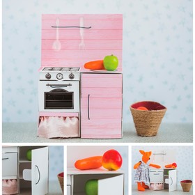 Мебель для кукол–малюток «Кухонный шкафчик», набор для шитья, 15 × 23,2 × 2,2 см Ош