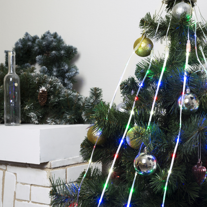 НИТЬ "На ель" 8 шт х 1,4 м. кольцо SMD2835-288/16-12V, кон. 8 р. мерц, Б/П в компл., МУЛЬТИ 36123